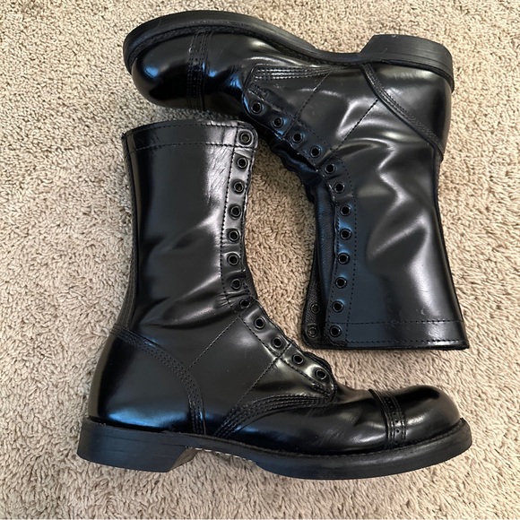Corcoran Shoes Rare Corcoran 50 Jump Combat Boots Mens Size 9d Black Leather 10 Made In Usa
